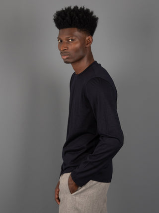 T-Shirt Merinos - Blu Notte