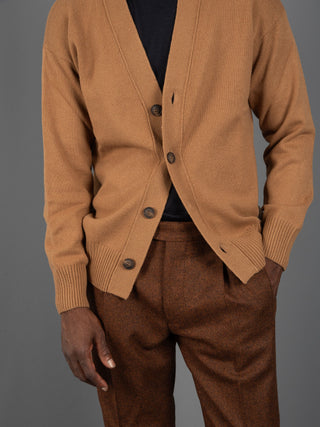 Maglia Cardigan - Cammello