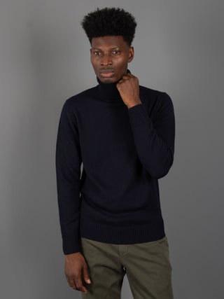 Maglia Dolcevita - Blu