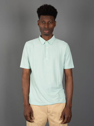 Polo Crepe di Cotone - Verde Menta