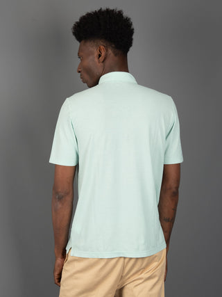 Polo Crepe di Cotone - Verde Menta