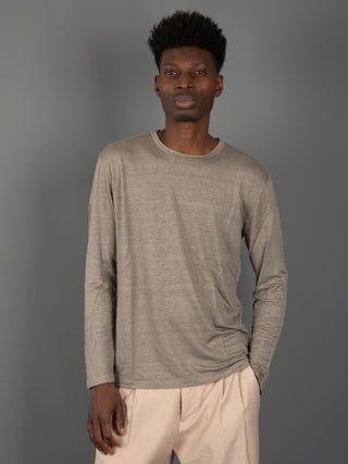 Maglia in Lino - Tortora