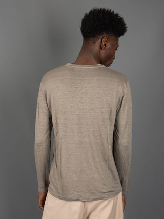 Maglia in Lino - Tortora