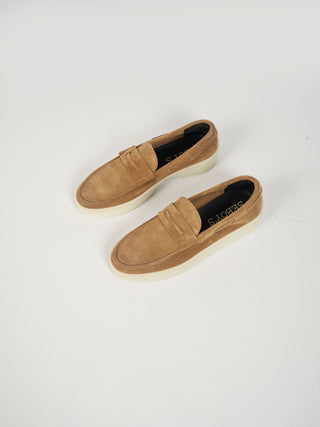 Mocassino 'Suede' - Sabbia