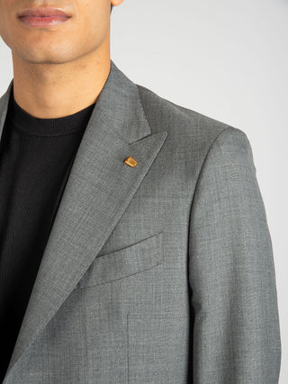 Abito in Grisaglia di Lana - Grigio