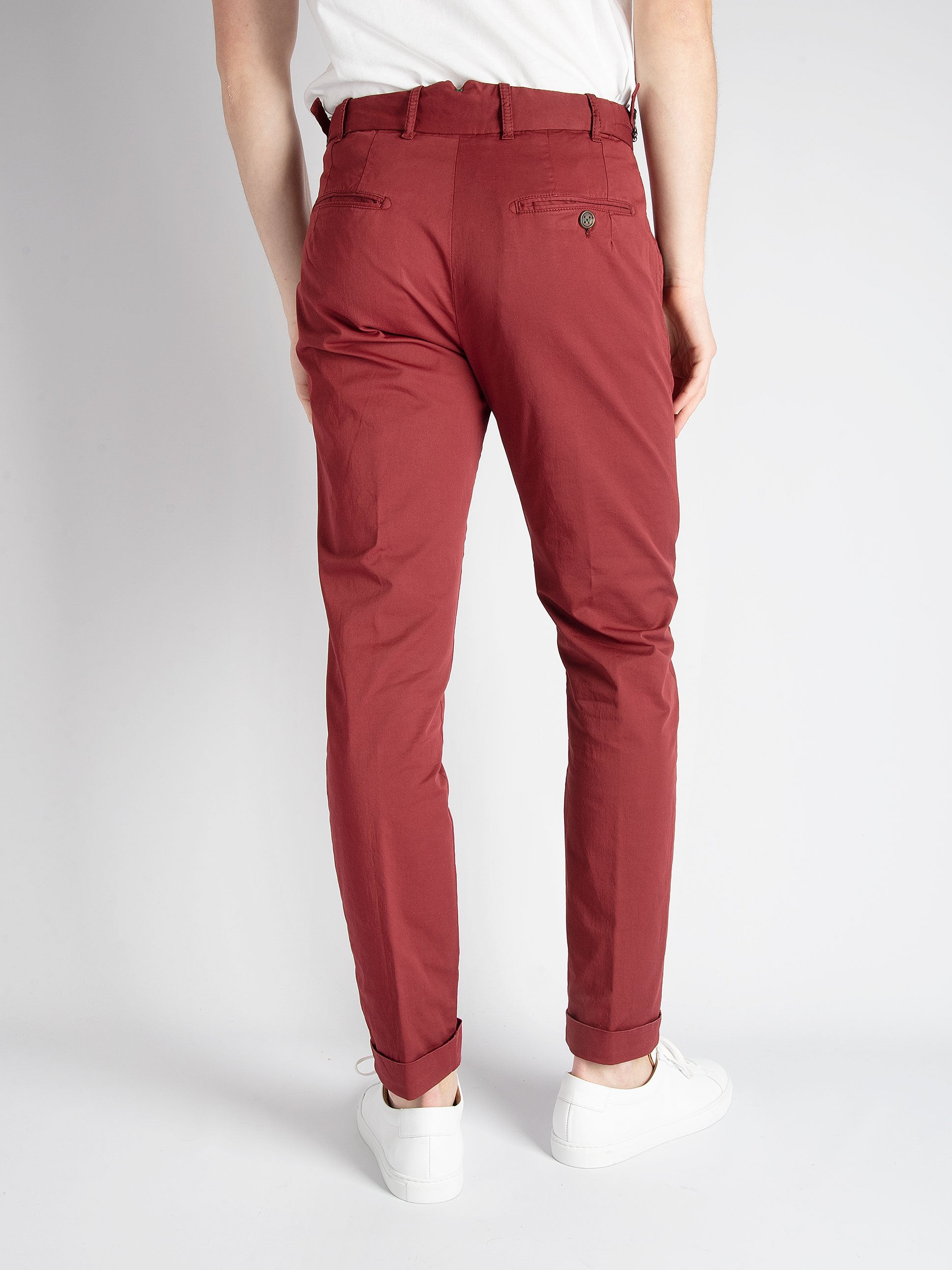 Pantalone 'Retro' Gabardina - Rosso