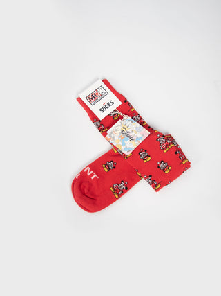 Calzini 'Topolino' - Rosso