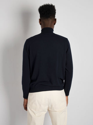 Maglia 'Dolcevita' - Blu