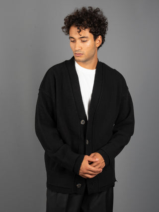 Maglia Cardigan - Nero