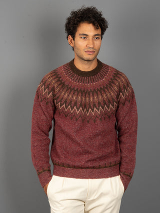 Maglia Jacquard - Bordeaux