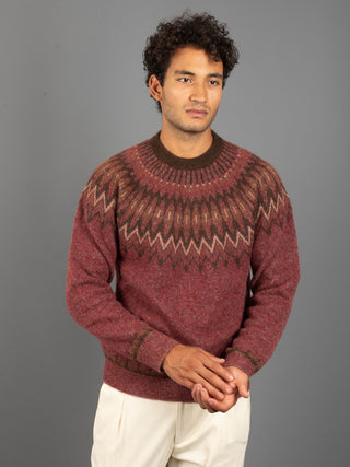 Maglia Jacquard - Bordeaux