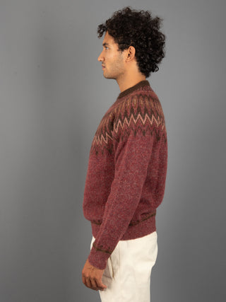 Maglia Jacquard - Bordeaux