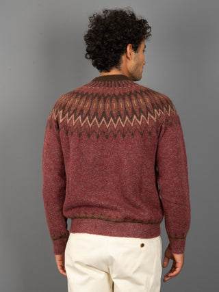 Maglia Jacquard - Bordeaux