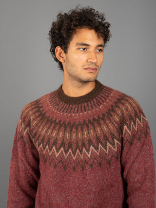 Maglia Jacquard - Bordeaux