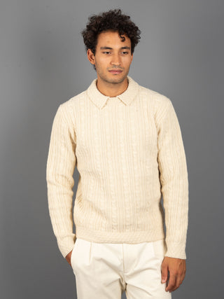 Maglia Old School Cat - Avorio
