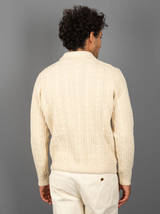 Maglia Old School Cat - Avorio