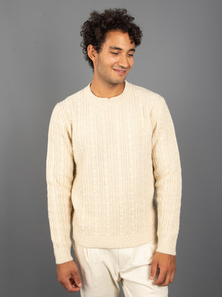 Maglia Old School Cat - Avorio
