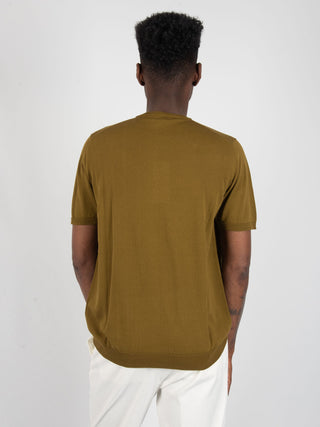 Maglia in filo di Cotone - Verde Militare