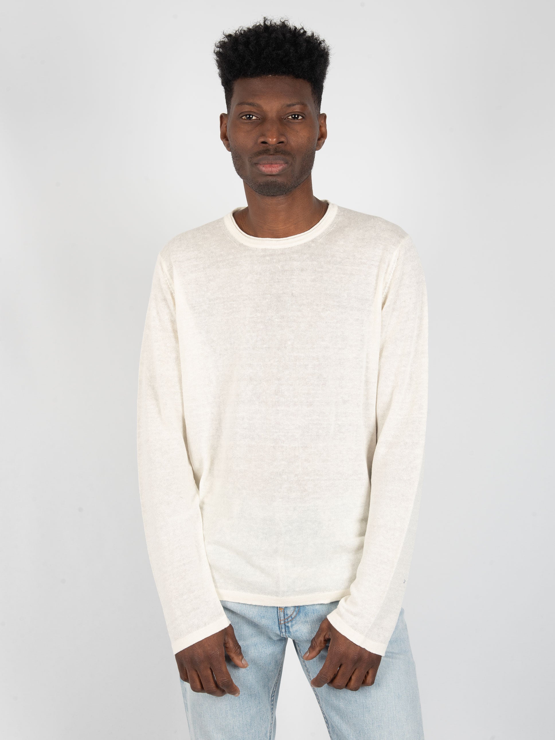 Navigare Maglia Uomo Manica Lunga Cotone Caldo Cotone Manica