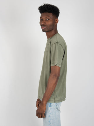 T-shirt Basic Washed - Verde Militare