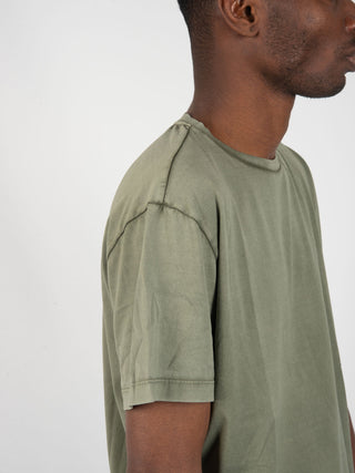 T-shirt Basic Washed - Verde Militare