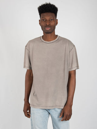 T-shirt Basic Washed - Grigio