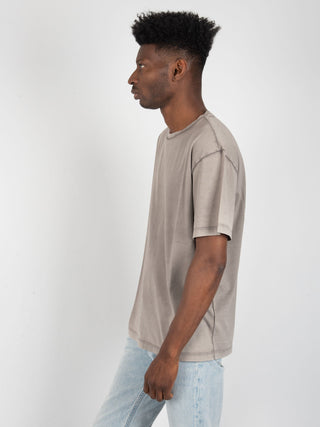 T-shirt Basic Washed - Grigio