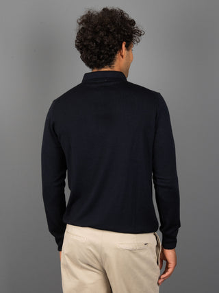 Maglia Polo Extrafine - Blu Notte