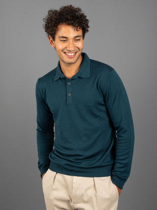 Maglia Polo Extrafine - Verde Bottiglia