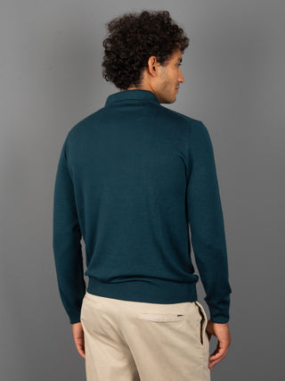 Maglia Polo Extrafine - Verde Bottiglia