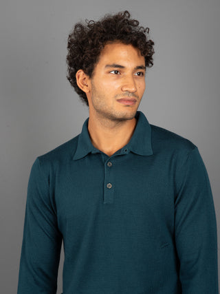 Maglia Polo Extrafine - Verde Bottiglia