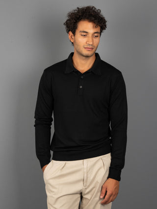 Maglia Polo Extrafine - Nero