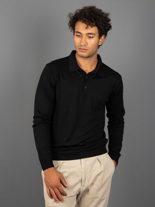 Maglia Polo Extrafine - Nero