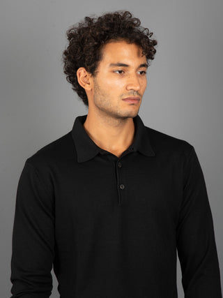 Maglia Polo Extrafine - Nero