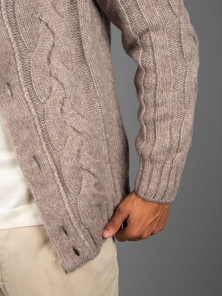 Maglia Cardigan - Tortora