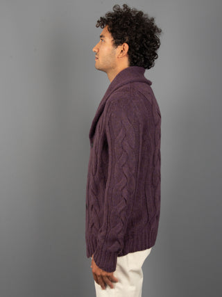 Maglia Cardigan - Viola