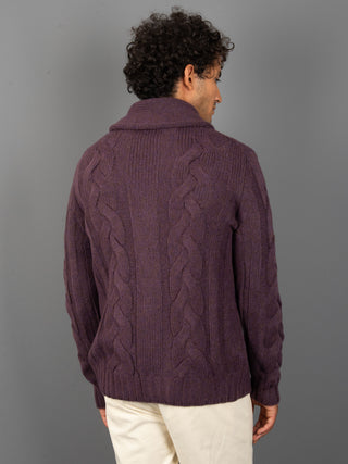 Maglia Cardigan - Viola