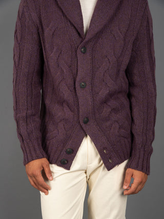 Maglia Cardigan - Viola