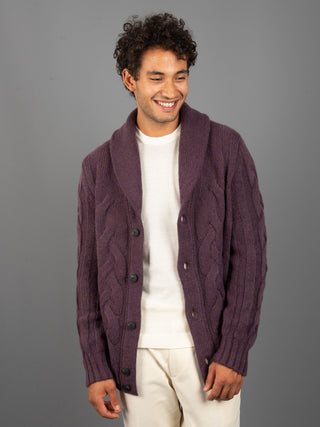 Maglia Cardigan - Viola