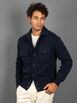 Giubbino in Lana - Blu