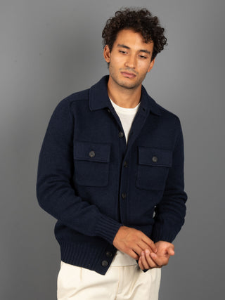 Giubbino in Lana - Blu