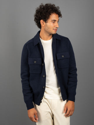 Giubbino in Lana - Blu