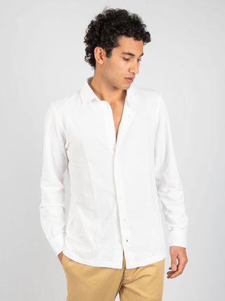 Camicia in Piquet - Bianco