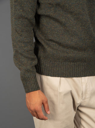 Maglia Shetland - Verde Militare