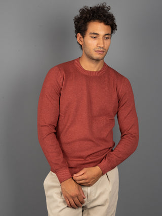 Maglia Girocollo Vintage - Corallo