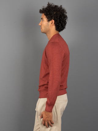 Maglia Girocollo Vintage - Corallo