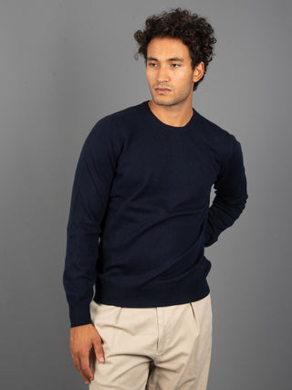 Maglia Girocollo Basic - Blu Notte