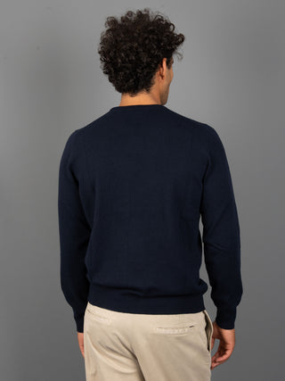 Maglia Girocollo Basic - Blu Notte