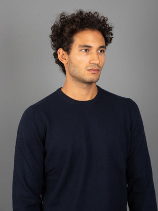 Maglia Girocollo Basic - Blu Notte