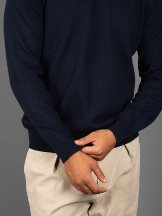 Maglia Girocollo Basic - Blu Notte